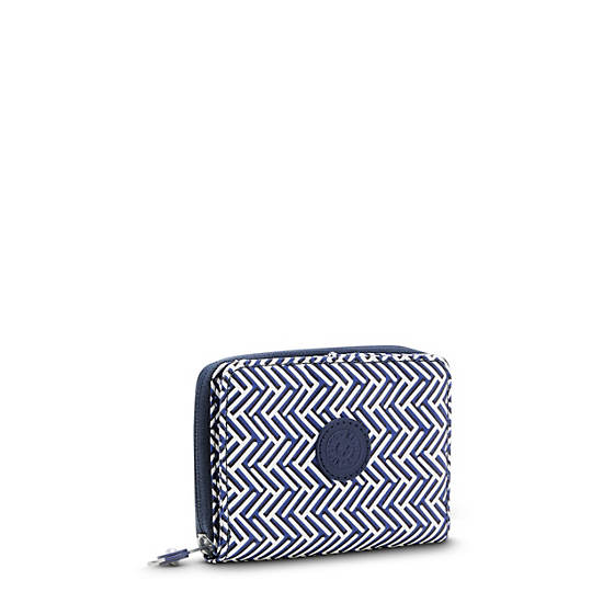 Kipling Money Love Klassieke Printed Small Wallet Portefeuille Donkerblauw | België 1017XY